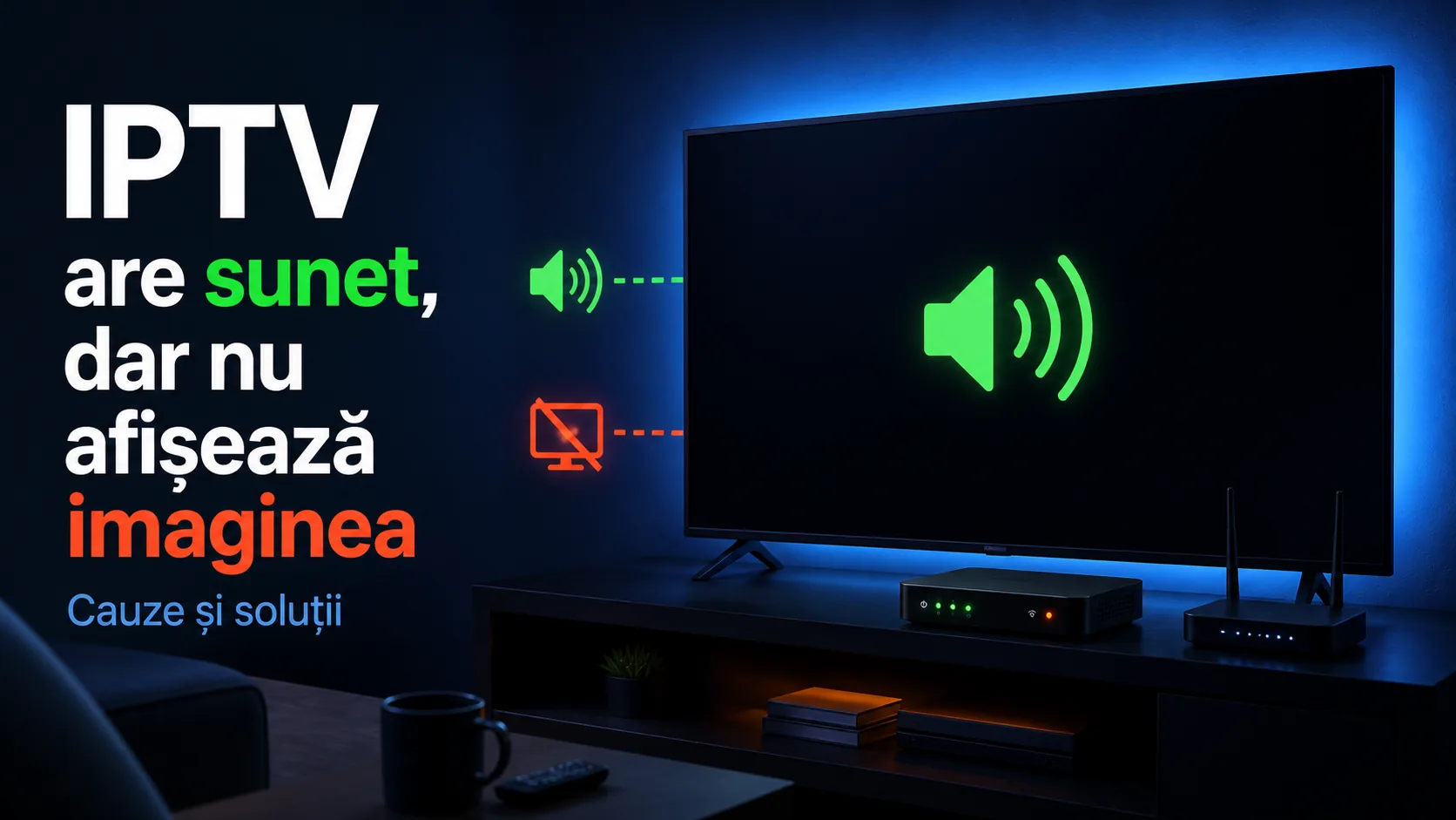 IPTV are sunet, dar nu afișează imaginea: cauze și soluții